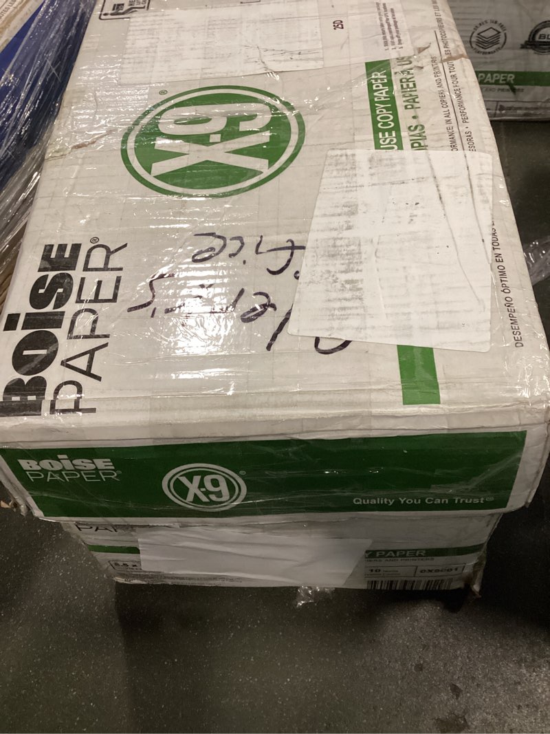 Condition photo showing Good Condition for BOISE X-9 Multi-Use Copy Paper  8.5  x 11  Letter  92 Bright White  20 lb.  10 Ream Carton (5 000 Sheets)