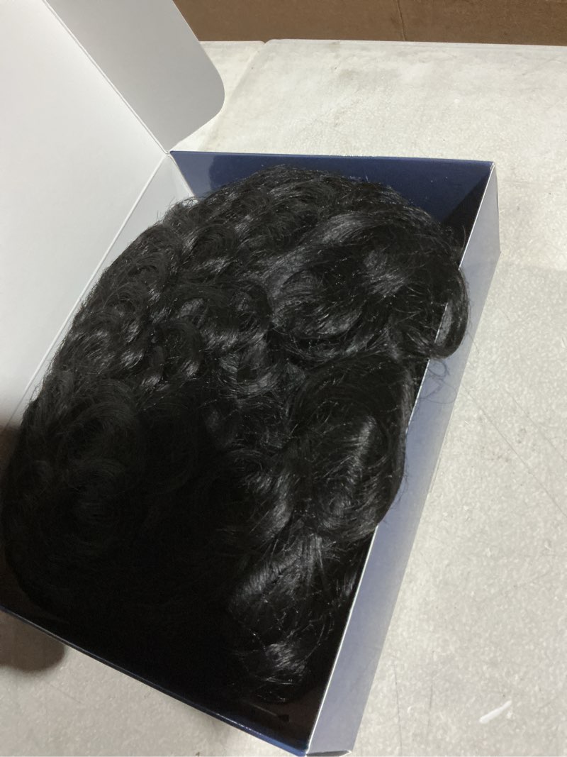 Condition photo showing Good Condition for Pixie Cut Short Bob Wig for Black Women 100% Brazilian Human Hair Full Machine Made Wigs Glueless Natural Black Color Curly Human hair Curly 1B