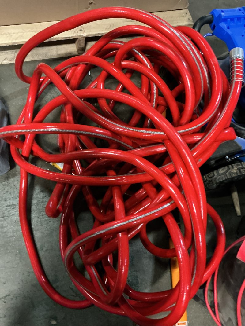 Condition photo showing As Is for neverkink xp teknor apex 3/4-in x 75-ft contractor -duty kink free vinyl red coiled hose