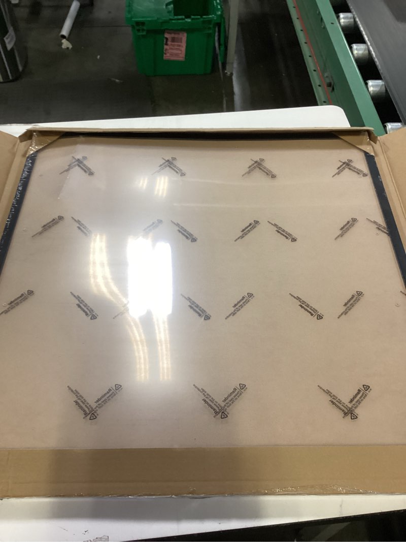 Condition photo showing As Is for Black Picture Frame, 24x24 Picture Frame for Square Photo Poster Canvas Certificate Document Display Horizontally or Vertically High Transparent Wall Gallery(Size 24 x 24 inches) Black (Pack of 1) 24x24