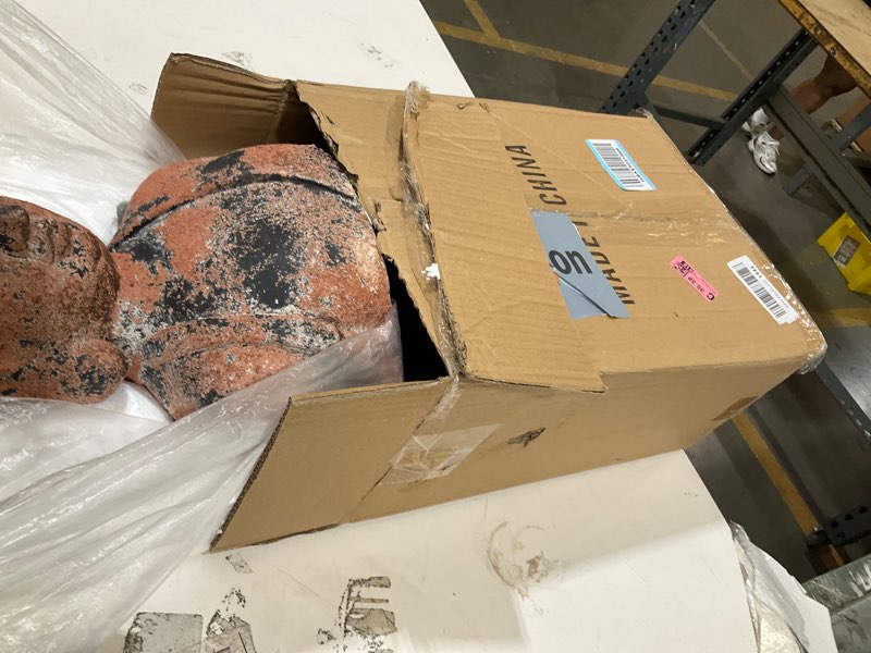 Condition photo showing As Is for stone buddhist bust