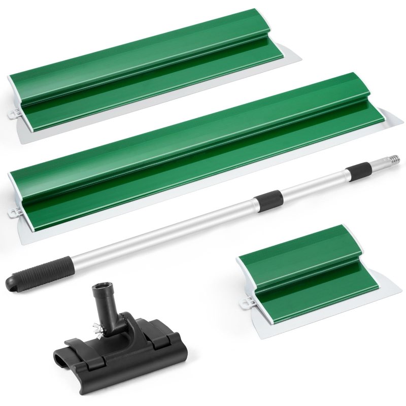 cocode skimming blade set, 10“, 24”, 32“ blades with 28" - 62" extension handle pole, professional s