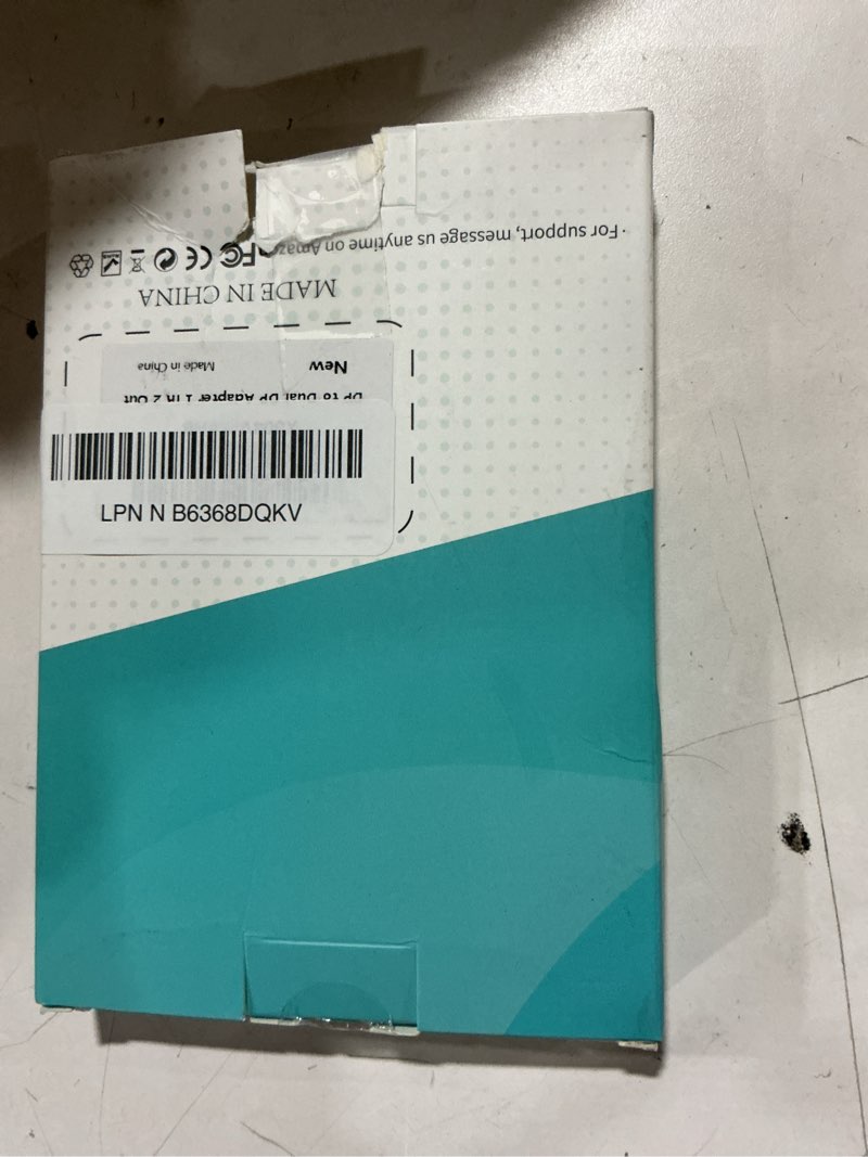 Condition photo showing Good Condition for DisplayPort to Dual DisplayPort Splitter 1 in 2 Out | 4K60Hz, DP Source to DP Splitter Extended Display port splitter for Dual monitors, for Desktop,NVIDIA, AMD Graphics Card - MACOS Not Support MST