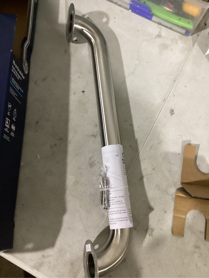 Condition photo showing Good Condition for project source 20.98-in stainless steel wall mount (ada compliant) grab bar (500-lb weight capacity)