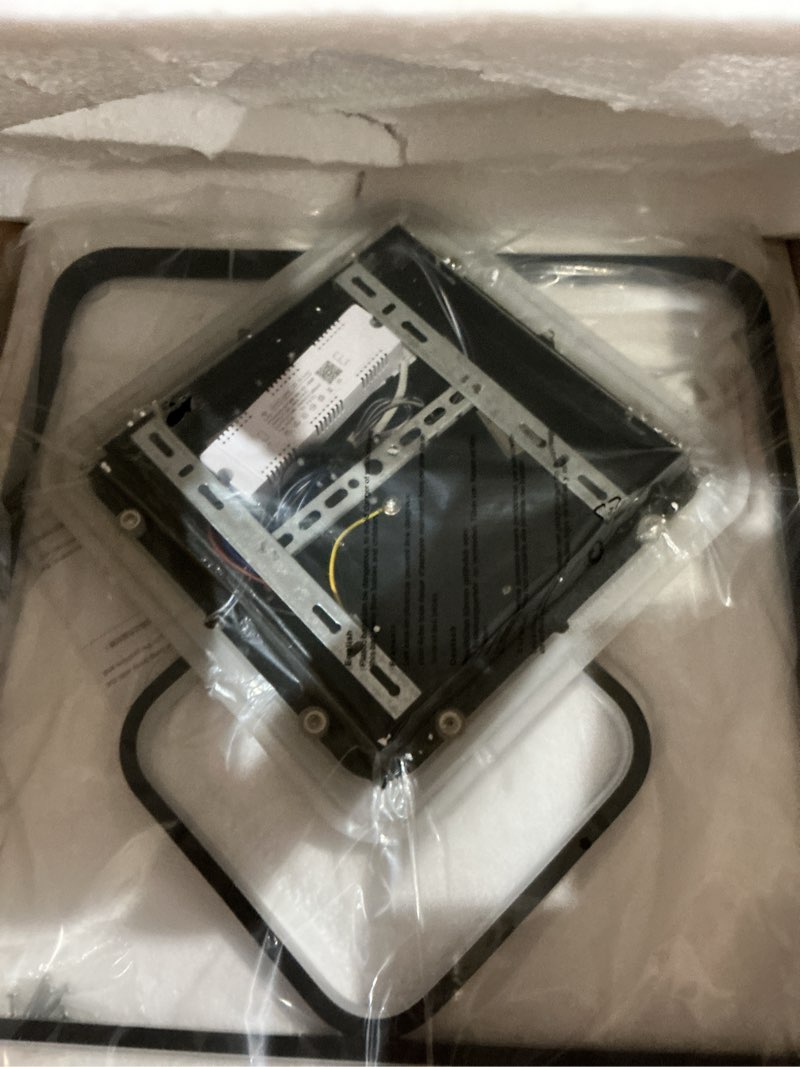 Condition photo showing New/Like New for modern led ceiling light, black flush mount remote control close to ceiling lighting fixture 70w dimmable color changeable ceiling lighting for living room, bedroom, dining room