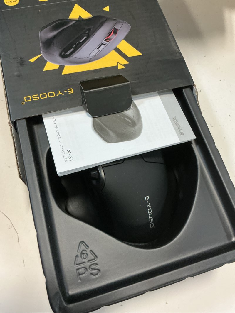 Condition photo showing Good Condition for e-yooso large wireless mouse for big hands, x-31 cordless ergo computer mouse, 6 buttons, 5-level 4800 dpi, 18 months battery life, for laptop, pc, chromebook (black) 6 usb