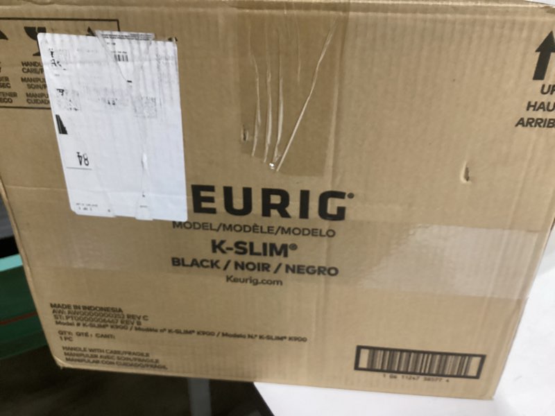 Condition photo showing Good Condition for Keurig K-Slim Single Serve K-Cup Pod Coffee Maker, Multistream Technology, 3 Brew Sizes, Slim and Sleek Design, 46oz Removable Reservoir, Black