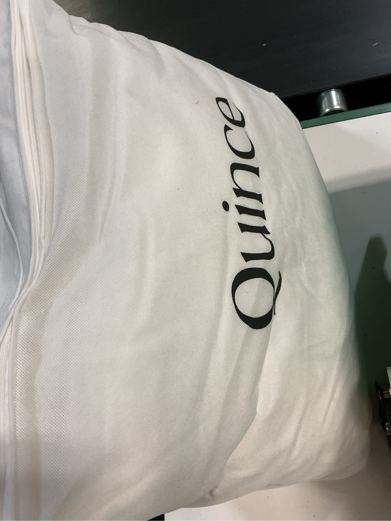 Condition photo showing New/Like New for quince luxe goose down comforter cal king 