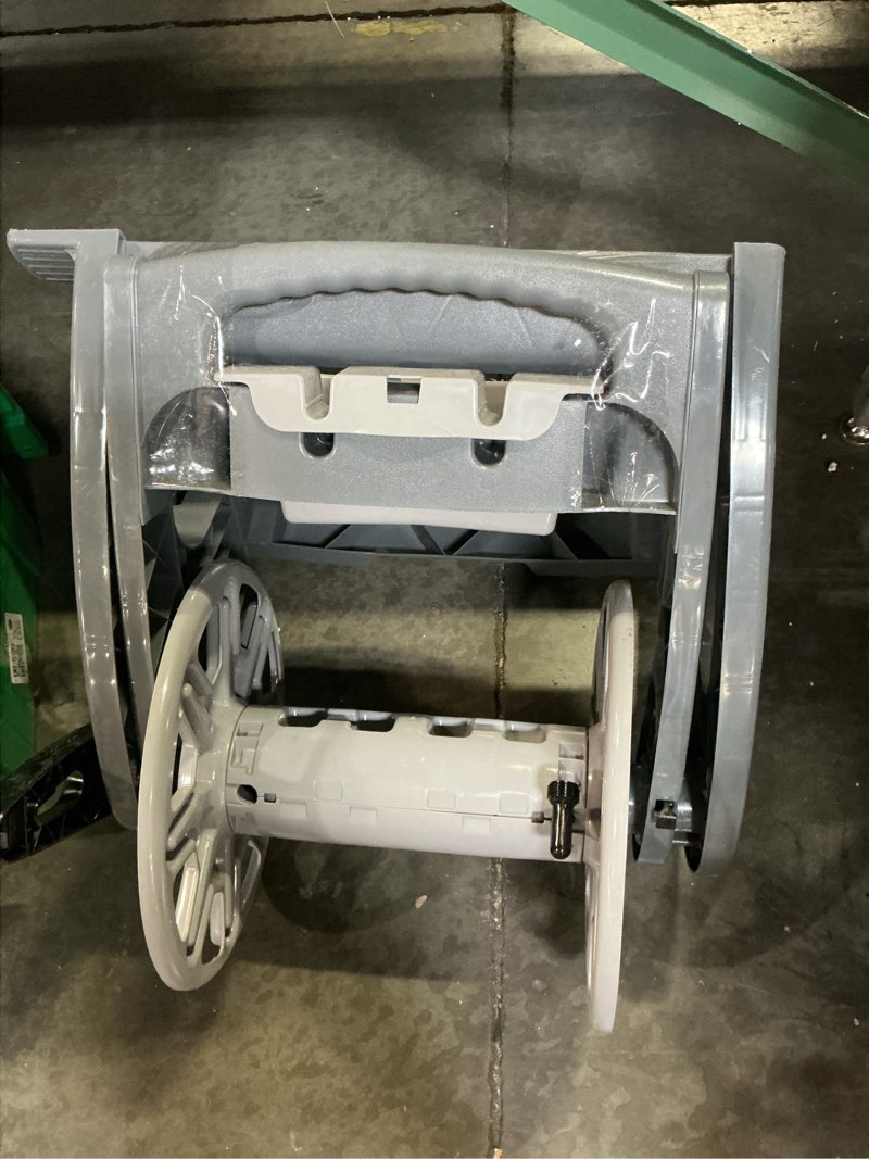 Condition photo showing As Is for suncast hosecart plastic 200-ft cart hose reel