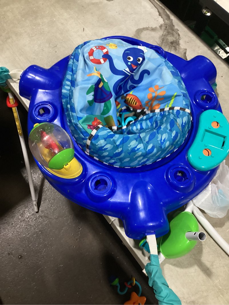 Condition photo showing Good Condition for baby einstein neptune's ocean discovery activity baby jumper activity center, ages 6 months +, max weight 25 lbs., unisex