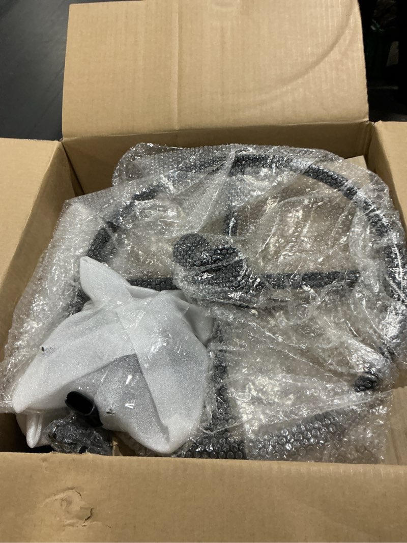 Condition photo showing Good Condition for Drafting Chair with Backrest – Adjustable Foot Rest Rolling Stool with Wheels, PU Leather Swivel Stool for Office Spa Studio Lab Counter Salon Home Work Bar Kitchen Shop(Black) 1 Black