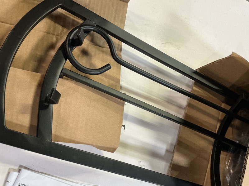 Condition photo showing As Is for 3 Piece Steel Fireplace Tool Set