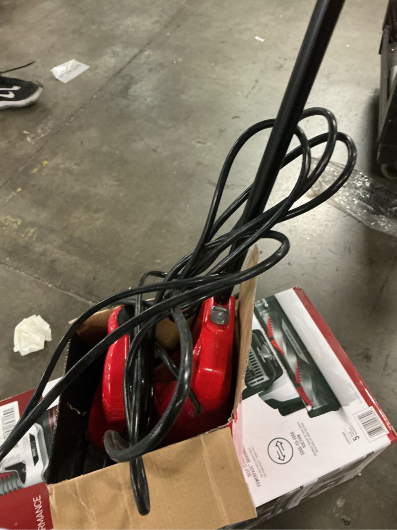 Condition photo showing As Is for vibe 3-in-1 bagless lightweight corded stick vacuum cleaner