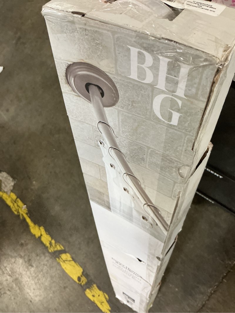 Condition photo showing As Is for gardens shower curtain rod