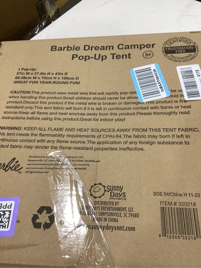 Condition photo showing New/Like New for Pop up dream camper