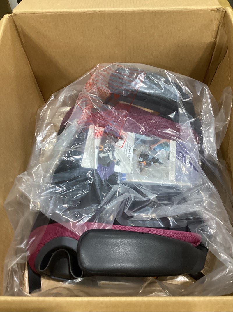 Condition photo showing Good Condition for Chicco GoFit Plus Backless Booster Car Seat with Latch Attachment and Quick-Release Latch Removal, Travel Booster Seat for Car, Portable Car Booster Seat for Children 40-110 lbs. | Vivaci/Pink GoFit Plus Vivaci/Pink