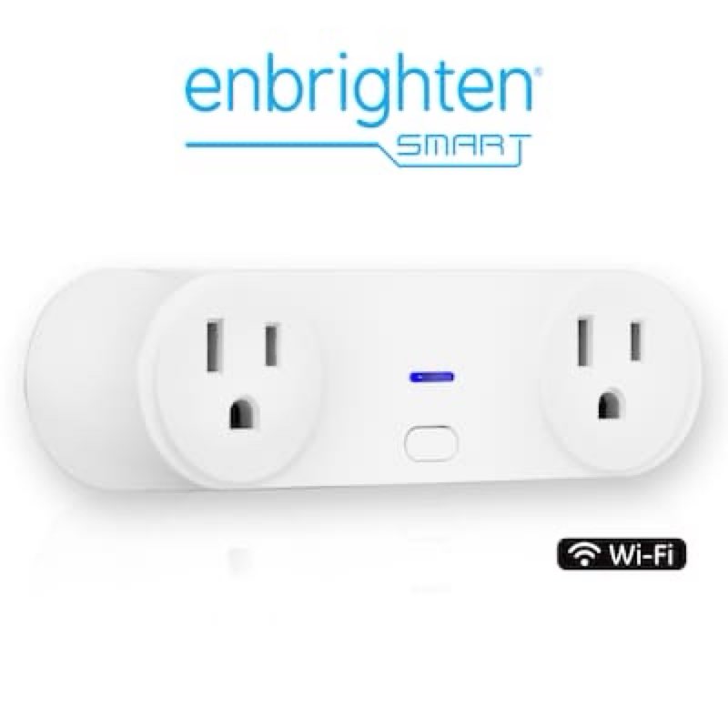 enbrighten 125-volt 2 -outlet indoor smart plug