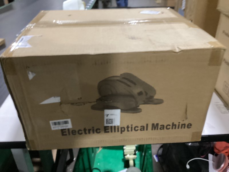 Condition photo showing Good Condition for under desk elliptical, electric seated pedal exerciser, quiet & compact mini ellipse leg exerciser with display monitor, remote control and 12 adjustable speeds, elliptical machine for home orange