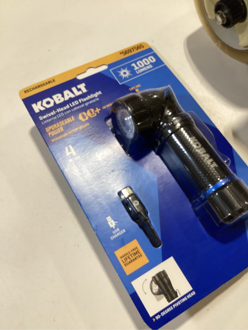 Condition photo showing Good Condition for kobalt 1000-lumen 4 -adjustable mode led rechargeable spotlight flashlight