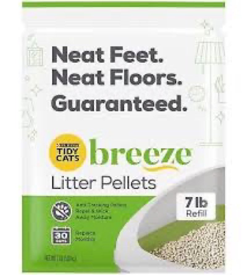 Purina Tidy Cats Breeze Litter Pellets Refill Pouch, Made for Multiple Cats, Anti-Tracking Pellets f