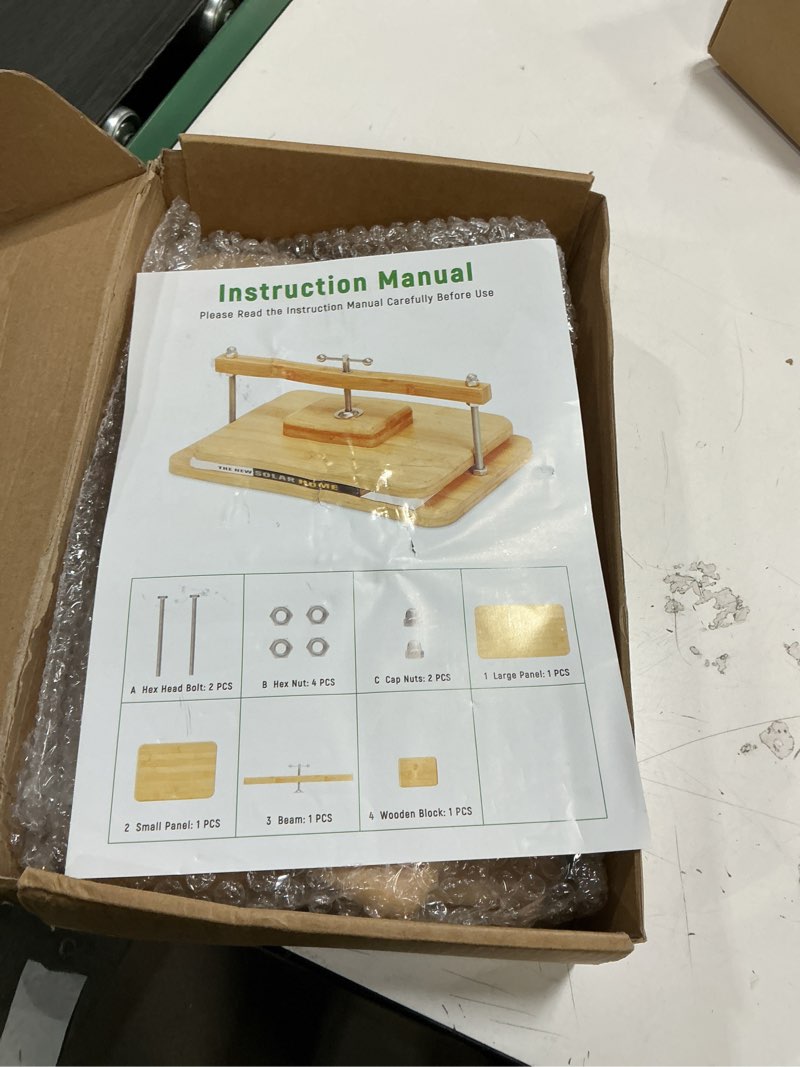 Condition photo showing Good Condition for JFNoraiva Book Press, 11 * 7.9 in Bamboo Wooden Book Binding, Portable Books Binding for DIY & Beginners Bookbinding