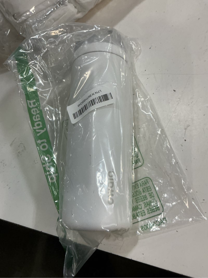 Condition photo showing Good Condition for owala freesip insulated stainless steel water bottle with straw, bpa-free sports water bottle, great for travel, 24 oz, shy marshmallow shy marshmallow 24 ounces