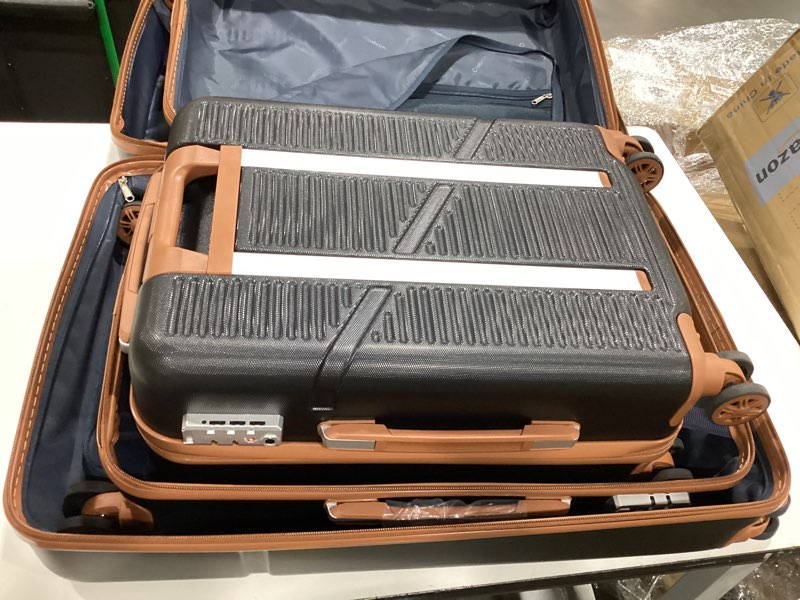 Condition photo showing Good Condition for cosbarn luggage sets 5 piece suitcases with wheels, suitcase set abs hard case luggage with tsa lock spinner wheels durable travel luggage (5-piece set(20"/24"/28")) black