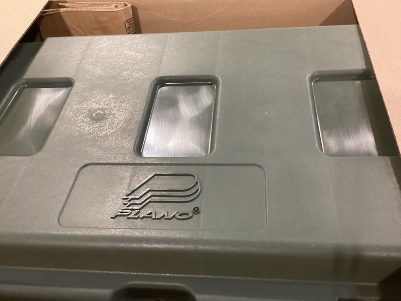 plano storage trunk - 108 quart w/ wheels (1819) - hunter green