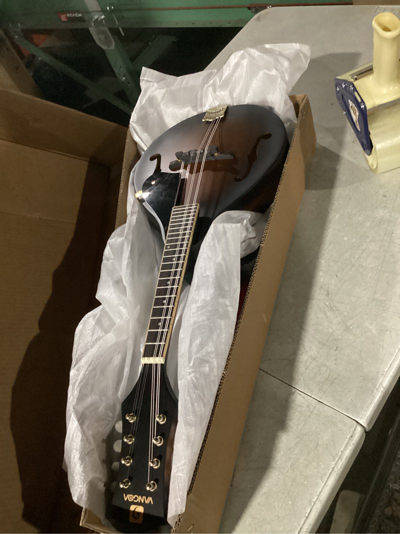 Condition photo showing Good Condition for Vangoa Mandolin Instrument A Style, Acoustic Mandolin Musical Instrument Solid Spruce Top 8 String for Beginners, Adults, Teens, Dark Brown