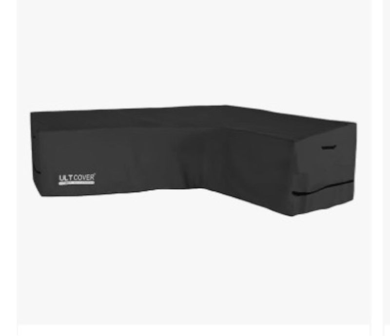 ULTCOVER Patio L-Shaped Right Facing Sofa Cover Waterproof for 6-Seater Outdoor Sectional Furniture 