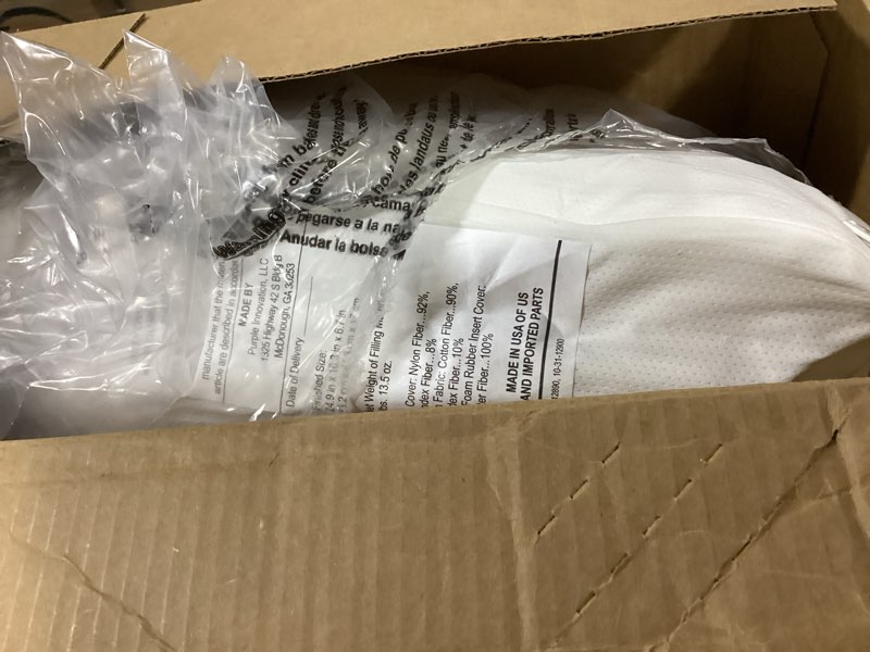 Condition photo showing Good Condition for Purple Harmony Pillow - Standard - Medium, Greatest Pillow Ever Invented, 360º Hex Grid & Talalay Latex Core - No Pressure Support, Stays Cool, Luxurious Comfort Standard – Medium