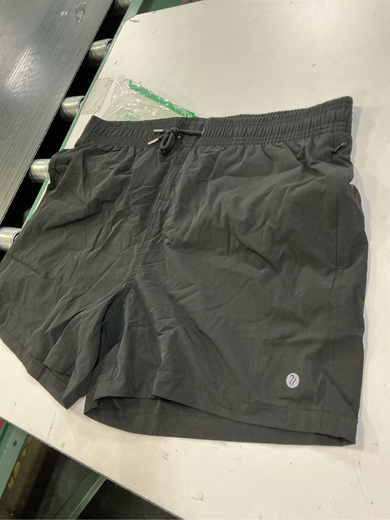 Condition photo showing Good Condition for BRISIRA Swim Trunks Men Swim Shorts Quick Dry 5 inch Inseam Beach Shorts with Compression Liner and Zipper Pocket Black 36 XL