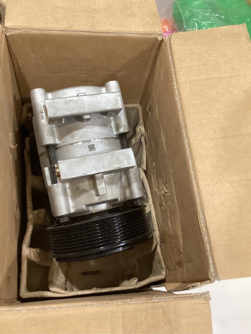 Condition photo showing Good Condition for dearl a/c ac air condition compressor with clutch v6 4.5l v8 4.6l 5.4l 6.0l v10 6.8l compatible with e-450 e450 excursion f-250 f-350 f-450 f-550 f150 f250 f350 f450 f550 super duty
