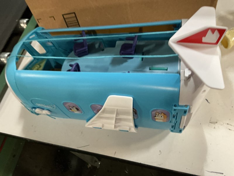 Condition photo showing Good Condition for Bluey 3-in-1 Transforming Plane Playset, Transforms from A Plane to A Resort and a Boat! Opens Up to Expand Out to A 27 Inch/ 70cm Wide Holiday Vacation Resort Playset, Over 25 Sounds and Phrases