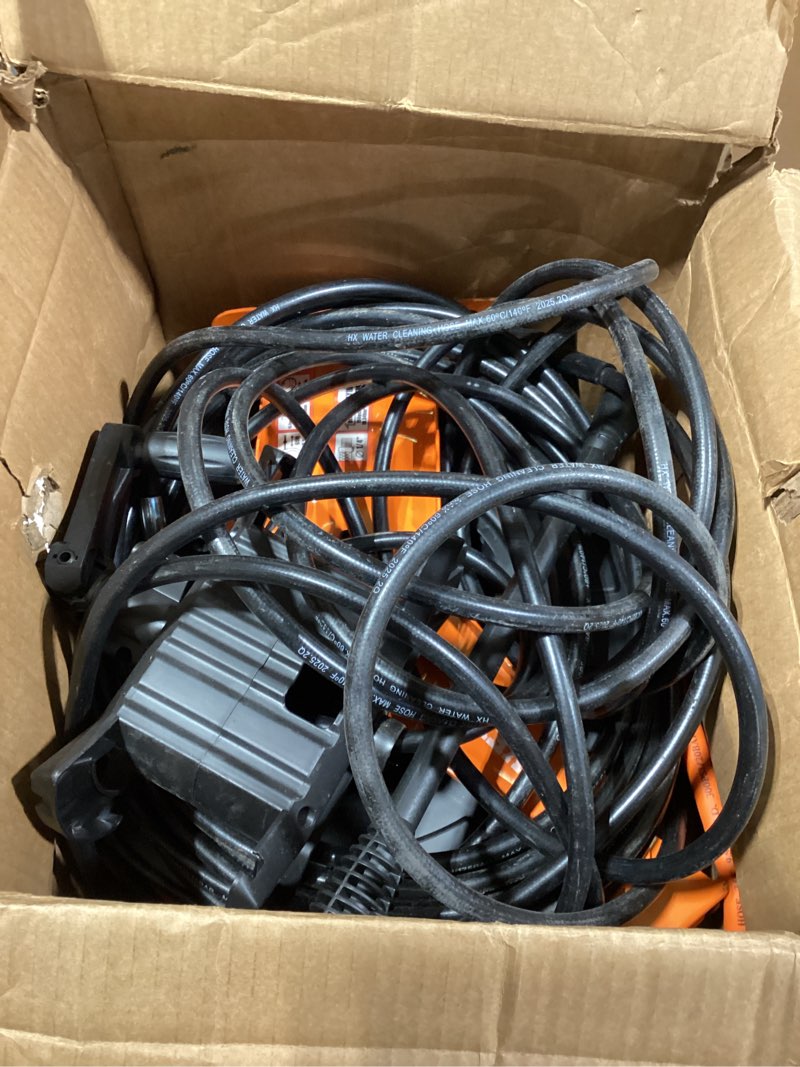 Condition photo showing As Is for VEVOR Retractable Air Hose Reel with Double Arms, 3/8 IN x 65FT Hybrid Air Hose Max 300PSI, Air Compressor Hose Reel with 5FT Lead in, Ceiling/Wall Mount Heavy Duty Steel Reel for Workshop Garage 3/8IN x 65FT