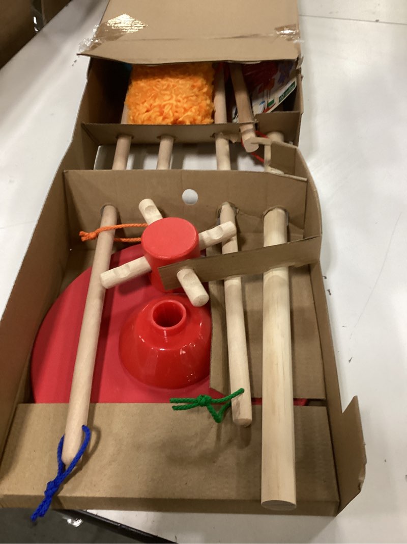 Condition photo showing Good Condition for Melissa & Doug Dust Sweep Mop 6-Piece Pretend Play Set, Toddler Toy Cleaning, Pretend Play Home Cleaning, Kids Broom and Mop Set for Ages 3+ Dust! Sweep! Mop!