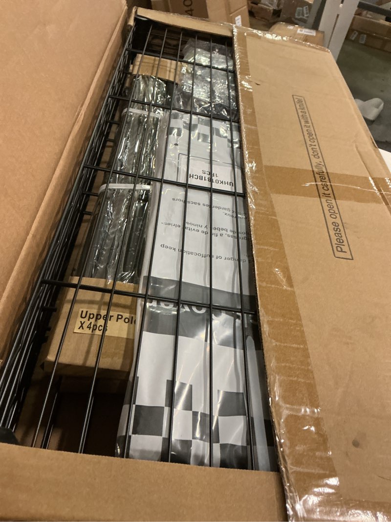 Condition photo showing New/Like New for FUTASSI Black Clothing Rack with Dark Gray Cover, P1C Rolling Closets with Wheels, Metal Garment Rack for Hanging Clothes, Clothing Storage Wardrobe, 36.2" W x 16.5" D x 80.5" H, Load 450 Pounds Black Rack With Dark Gray Cover