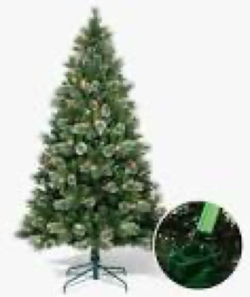 Holiday Time 7.5 Pre-Lit Denali Fir Green Artificial Christmas Tree w/500 Warm