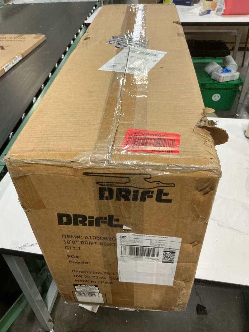Condition photo showing New/Like New for drift aero 10 ft 8in inflatable adult stand up paddle board kit includes accessories adjustable paddle isup travel bag blow up pump safety sup coiled leash native
