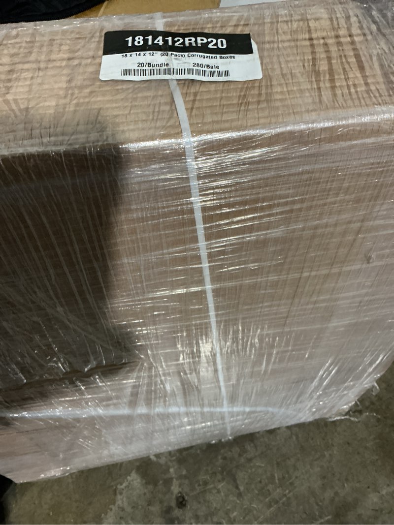 Condition photo showing Good Condition for box usa moving boxes 18"l x 14"w x 12"h (20-pack) medium - corrugated cardboard box for shipping, mailing, packing, packaging and storage med 20-pk 18x14x12"