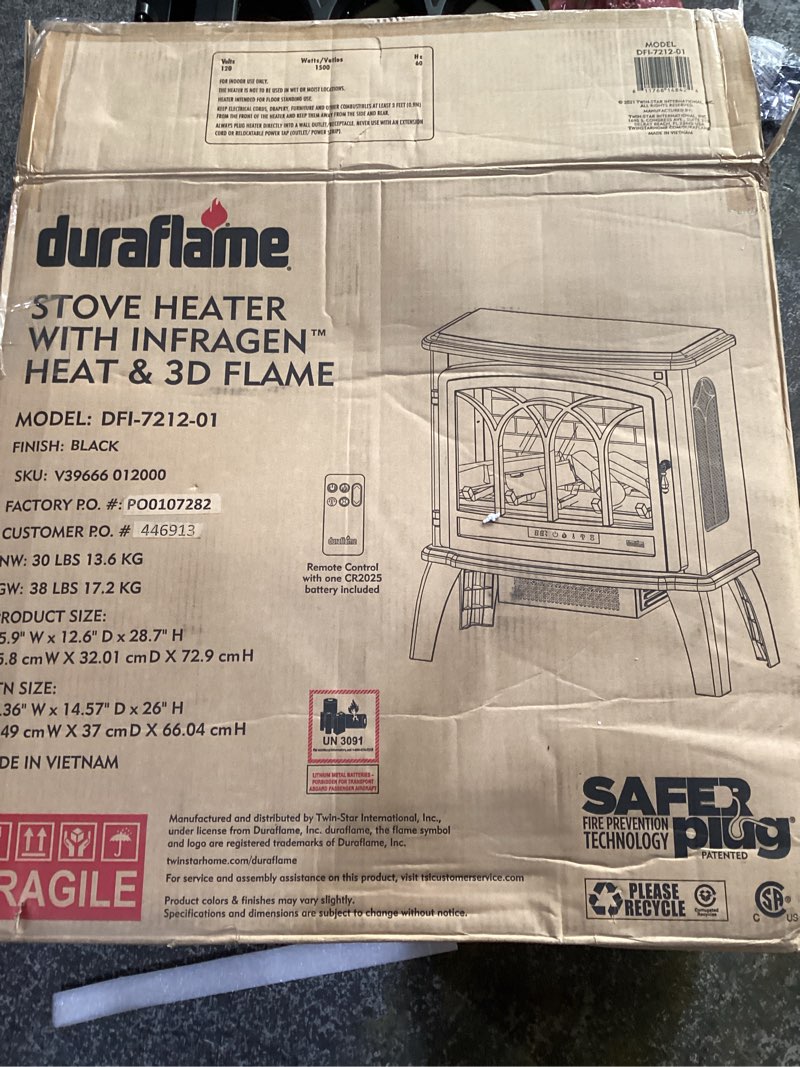 Condition photo showing New/Like New for Stove heater with infragen heat and 3d flame