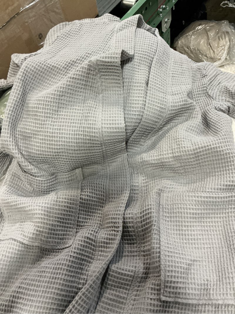 Condition photo showing Good Condition for waffle kimono short robe - gray(talla l)men)