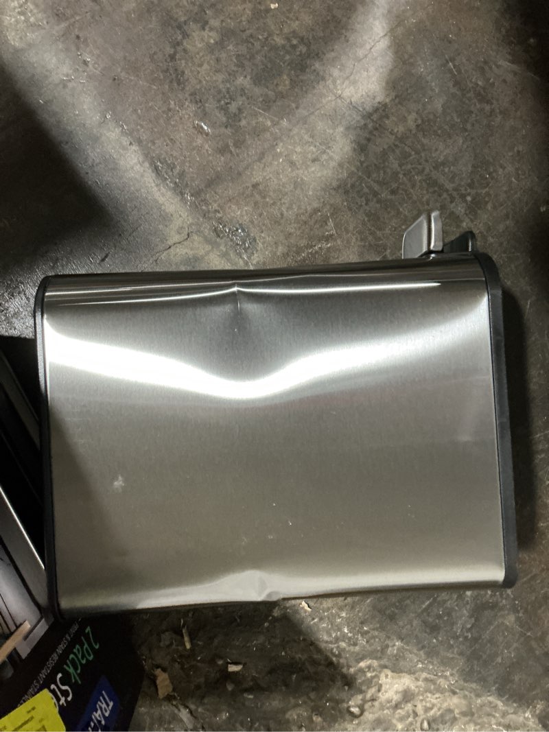 Condition photo showing As Is for tramontina space-saving 2-pack 2-gallon step cans
