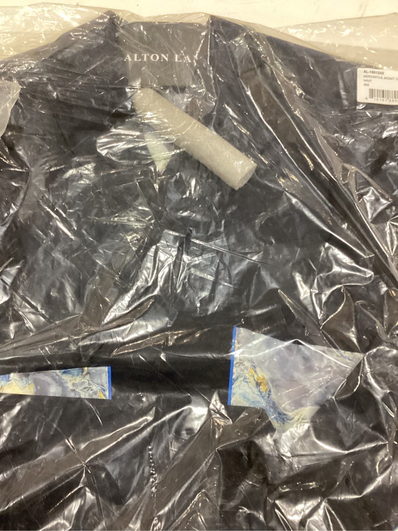 Condition photo showing Good Condition for Alton Lane Mercantile Jacket Tailored Fit - Premium Quality Suit Jacket for Men, Stylish and Elegant Formal Suit for Men 38 Short Navy