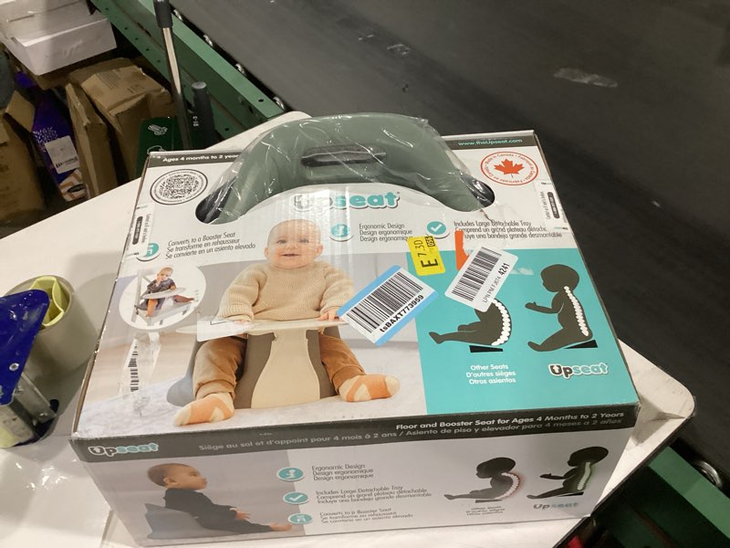 Condition photo showing New/Like New for Upseat – The Original Ergonomic Baby Floor & Booster Seat with Tray, Developed with Physical Therapists for Upright Posture & Healthy Hip Development, 4–24 Months, Extra-Large Tray (Sage)