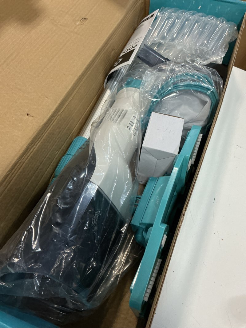 Condition photo showing Good Condition for saker handheld pool vacuum for above ground pool, cordless pool cleaner with telescopic pole, 18.5 gpm powerful suction, 60-min runtime rechargeable for inground pools, spas, hot tubs