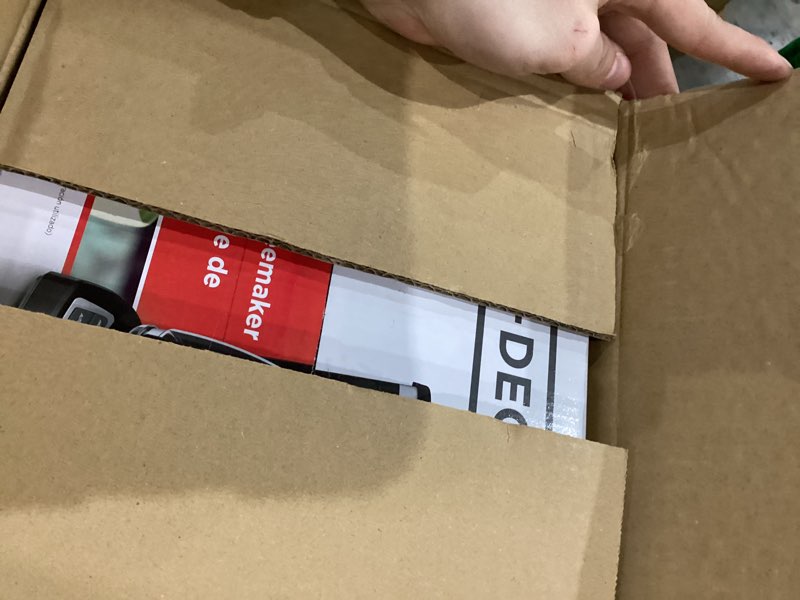 Condition photo showing New/Like New for BLACK+DECKER 12-Cup Digital Coffee Maker, Programmable, Washable Basket Filter, Sneak-A-Cup, Auto Brew, Water Window, Keep Hot Plate, Black Black coffeemaker