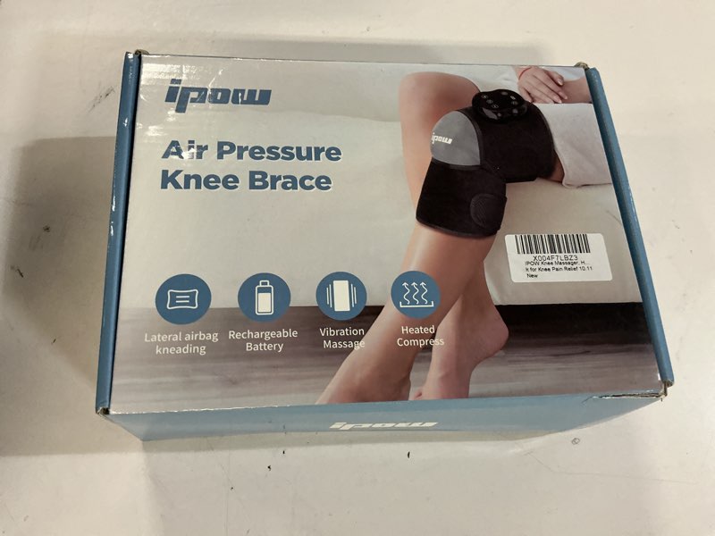 Condition photo showing New/Like New for IPOW Air Pressure Knee Massager,Heated Knee Brace Wrap with Massage,6 Adjustable Temperature and Vibration Thermal Therapy Heated Knee Wraps,Heated Knee Pads for Arthritis Knee Pain Relief