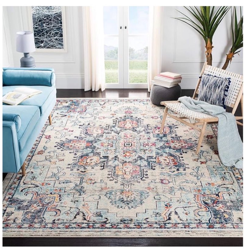 rugland area rugs 9x12 living room - stain resistant 9x12 area rugs for living room, non slip backin