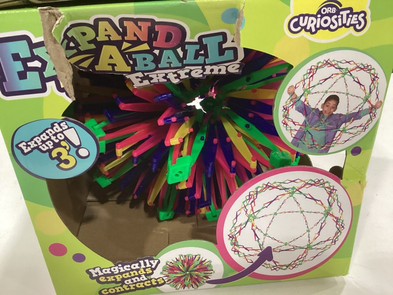 Condition photo showing Good Condition for orb curiosities hoberman sphere extreme expand-a-ball - rainbow - triples in size and expands to 3 feet - huge expandable fidget sphere, breathing ball toy - breath exercises, play for kids and adults